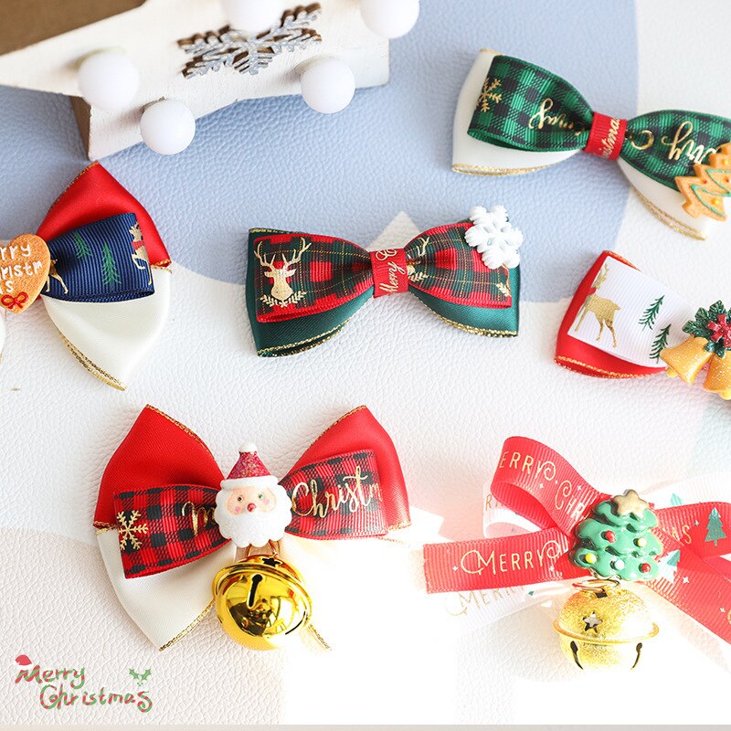 Christmas Collar Pet Bow Tie